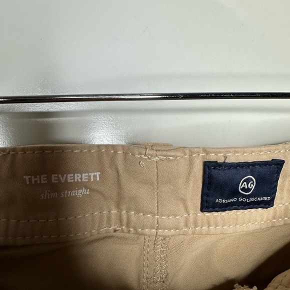 AG Adriano Goldschmied Everett SUD Sueded Slim Straight Pants in Chestnut 29x32 - Picture 11 of 15